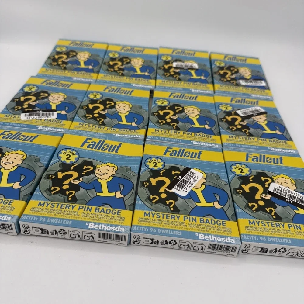12x Fallout Mystery Pin Badge Volume 2 Blind Box Official Bethesda Collectible